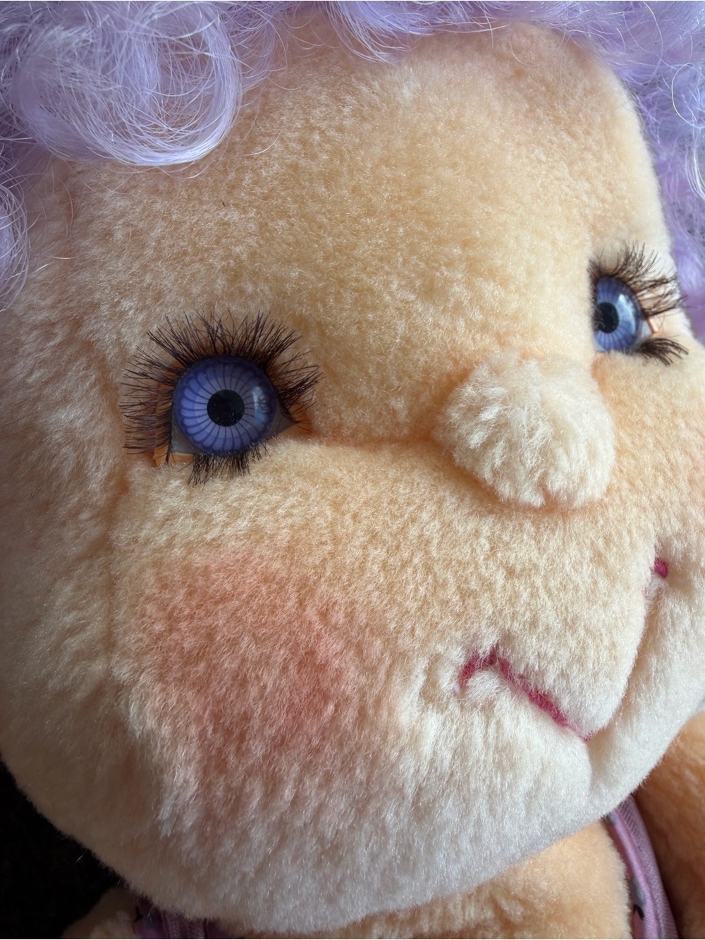 VTG 1985 Kenner Hugga Bunch Impkins Purple Hair Plush Doll 18" - Picture 6 of 12